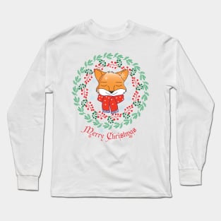 Lovely Foxy Christmas Long Sleeve T-Shirt